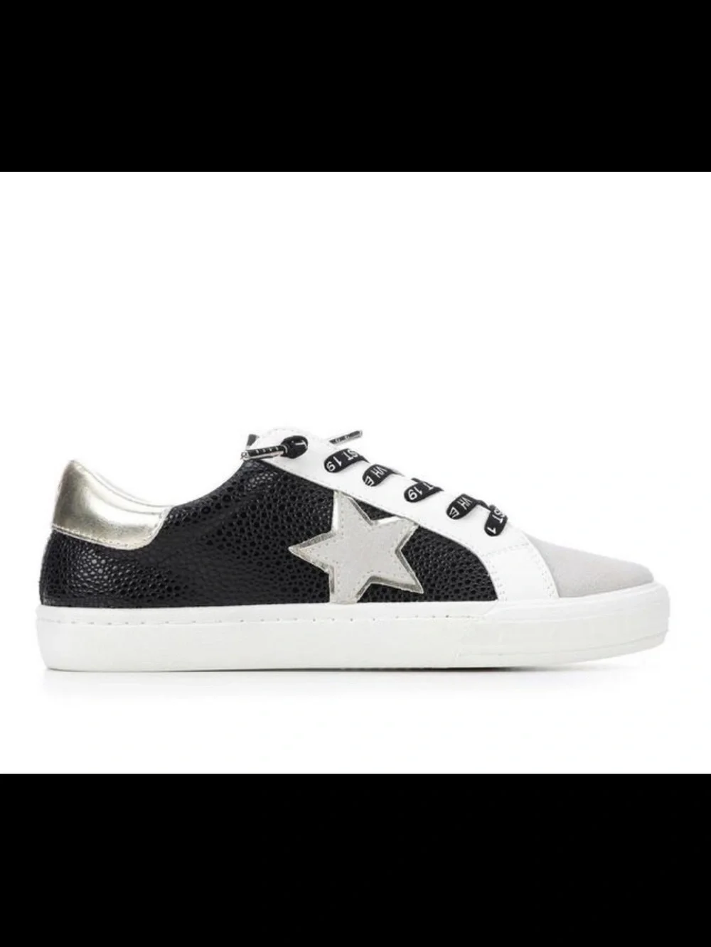 Vintage Havana Grande Black Grey Star Sneakers Women’s Size 9
